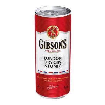 Gibson's | Gin Tonic Blik | 24 x 250 ml