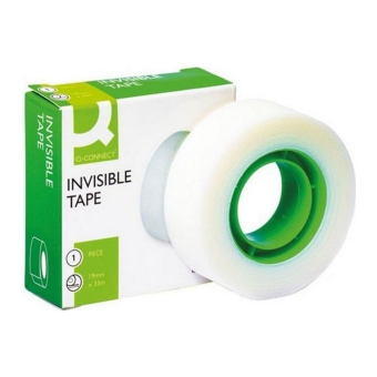 Q-Connect | Plakband Invisible 19mm x 33m | Per rol