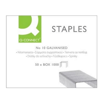Q-Connect | Nietjes N10 Verzinkt | 1000 stuks