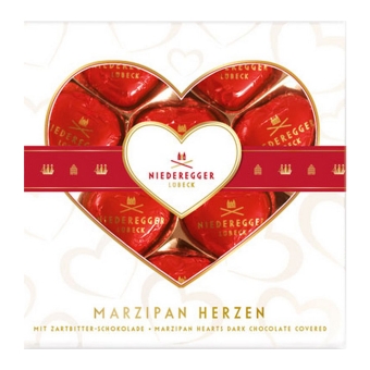 Niederegger | Marsepein Harten | 125 gram