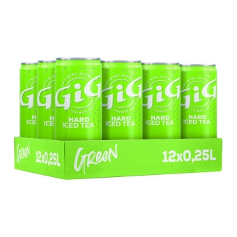 Gig | Hard Iced Tea Green Blik | 12 x 25 cl