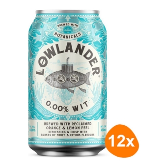 Lowlander | 0.0 Wit Fles | 12 x 33 cl