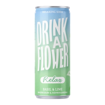 Drink A Flower | Relax Basil & Lime Blik | 12 x 25 cl