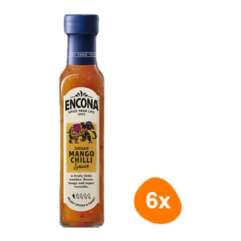 Encona | Indian Mango Chilli Sauce | 6 x 142 ml