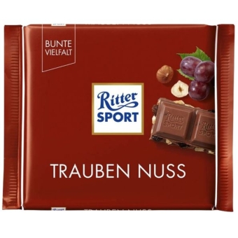 Ritter Sport | Rozijn Hazelnoot | 100 gram