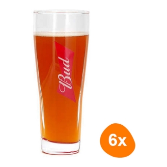 Bud | Bierglas Iconic | 6 x 500 ml
