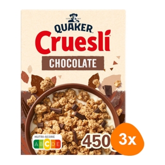 Quaker | Cruesli Chocolade | 3 x 450 gram