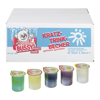 Bussy | Kratz Drink / Kras Ijs Cups Mix | 40 x 200 ml