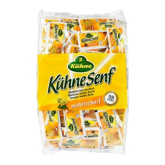 Kuhne | Medium Pittige Mosterd | 150 x 10 gram