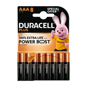 Duracell | Plus 100% AAA 8-pack | 10 stuks