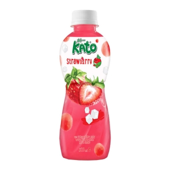 Kato | Strawberry Juice Nata De Coco | 24 x 320 ml