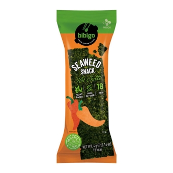 Bibigo | Seaweed Snack Hot Chili | 1 x 6 x 4 gram