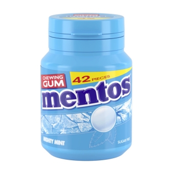 Mentos | Gum Mighty Mint Bottle | 6 stuks
