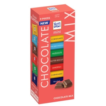 Ritter Sport | Mini Variety Mix Toren | 8 x 9 stuks