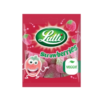 Lutti | Aardbeien Zakje | 12 x 80 gram