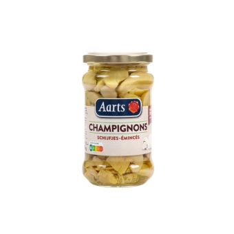 Aarts | Middel Champignons Schijfjes (glas) | 6 x 314 ml
