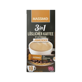 Massimo | 3 In 1 Cafe Rohrzucker | 16 x 170 gram