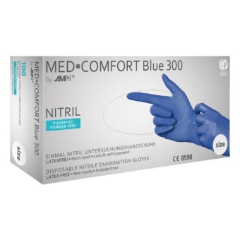 Med-comfort | Handschoen Nitril Extra Lang Manchet S | 100 stuks