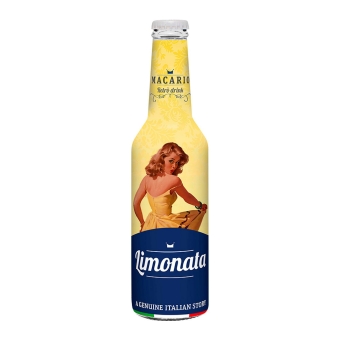 Macario Retro Drink | Limonata Lemonade | 12 x 275 ml