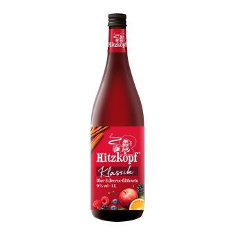 Hitzkopf | Bosvruchten Glühwein 9% Fles | 6 x 1 liter
