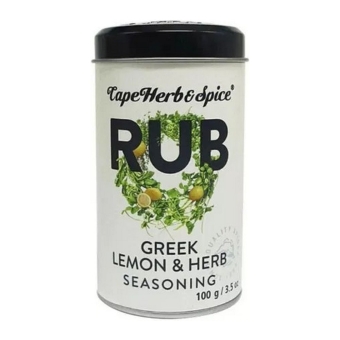 Cape Herb & Spice | Rub Greek Lemon & Oregano | 6 x 100 gram