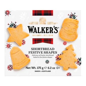 Walker's | Festive Shapes Doos | 12 x 175 gram