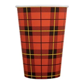 Hot Cup | Schotse Ruit | 180 ml | 2500 stuks