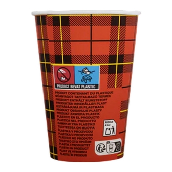 Hot Cup | Schotse Ruit | 180 ml | 2500 stuks