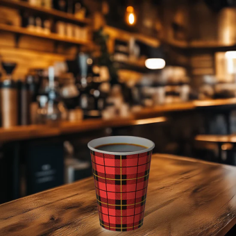Hot Cup | Schotse Ruit | 180 ml | 2500 stuks