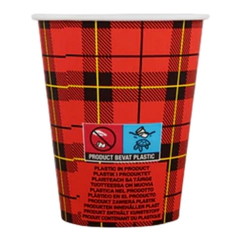 Hot Cup | Schotse Ruit | 150 ml | 2500 stuks