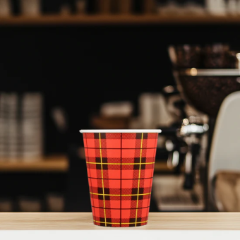 Hot Cup | Schotse Ruit | 150 ml | 2500 stuks