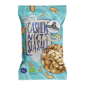 John Altman | Oraganic Sea Salt Cashew Nuts | 12 x 45 gram