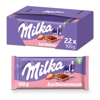 Milka | Aardbei Yoghurt | 22 x 100 gram