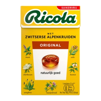 Ricola | Original | Suikervrij | Doos 20 stuks
