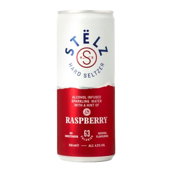 Stelz | Hard Seltzer Raspberry Blik | 12 x 25 cl