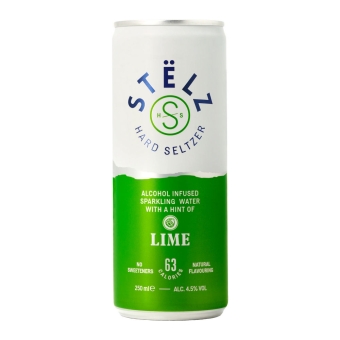 Stelz | Hard Seltzer Lime Blik | 12 x 25 cl