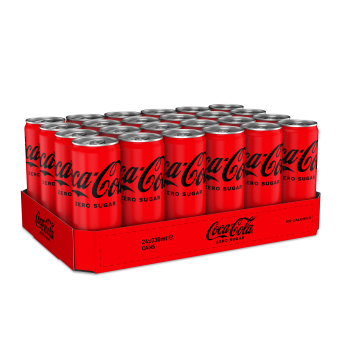 Coca Cola | Zero | Sleek Blik | 24 x 33 cl