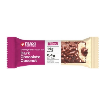 Maxi Nutrition | Creamy Protein Bar Dark Chocolate & Coconut | 12 x 45 gram