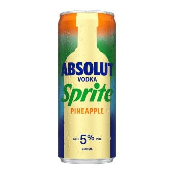 Absolut | Vodka & Sprite Pineapple | Blik | 12 x 250 ml