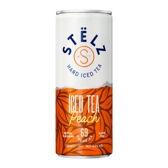 Stelz | Hard Iced Tea Peach Blik | 12 x 25 cl