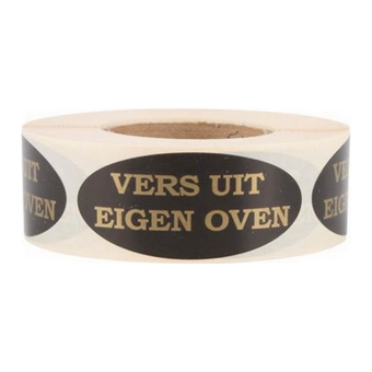 Sticker Vers Uit Oven | 500 stuks
