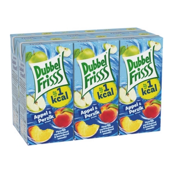 Dubbelfrisss | Appel-Perzik Pakje | 30 x 200 ml