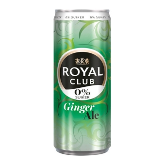 Royal Club | Ginger Ale 0% Blik | 12 x 25 cl