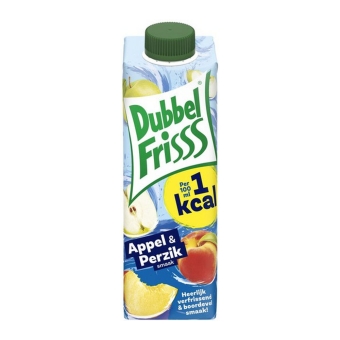 Dubbelfrisss | Appel Perzik Pak | 8 x 350 ml