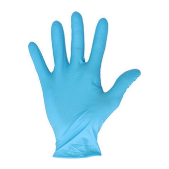 Handschoen | Nitril Blauw Ongepoederd XXL | 100 stuks