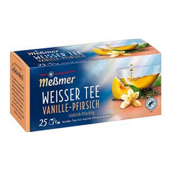 Messmer | Weisser Tee Vanille Pfirsich | 12 x 25 x 1,40 gram