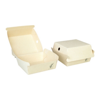 Hamburgerbox | Bamboe Papier | 98x95 mm | 125 stuks