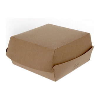 Hamburgerbak | Extra Groot FSC Kraft | 50 stuks