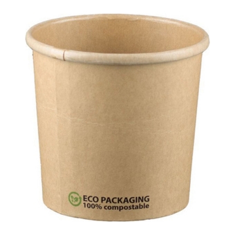 Kraft/PLA Soepbeker 360ml | 500 x stuks