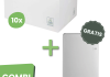 Combideal | Euro Products | 10 dozen z-vouwhanddoekjes 2 laags + GRATIS dispenser